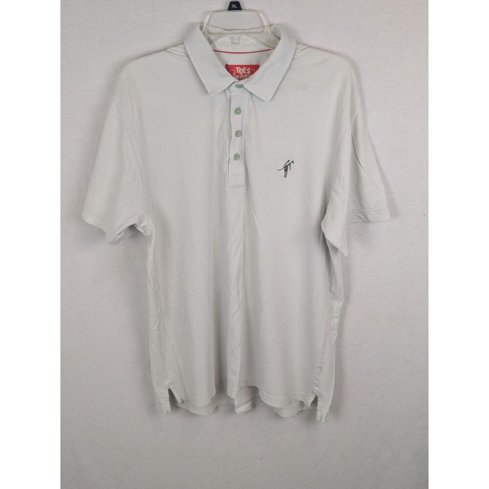 Toes on the Nose Polo Shirt Gray Men's Size Large